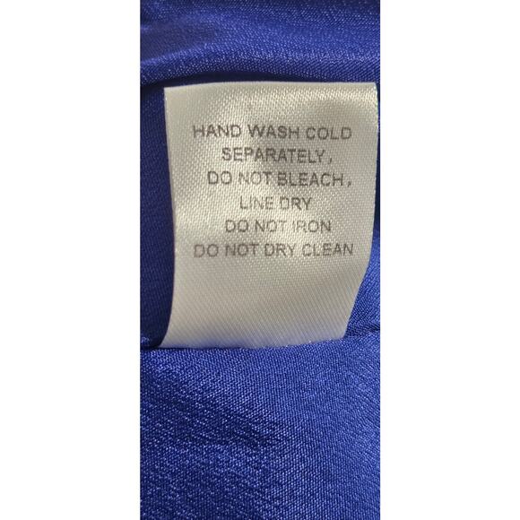 Womens Signature 8 cobalt blue lace dress. Size small - Picture 4 of 8